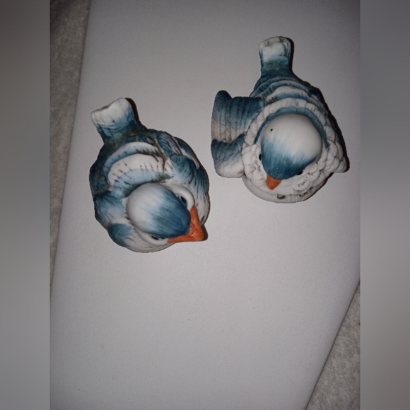 Baby Blue Jay S & P Shakers Figurines Key Point Dallas TX Taiwan ROC Vintage - Picture 4 of 6